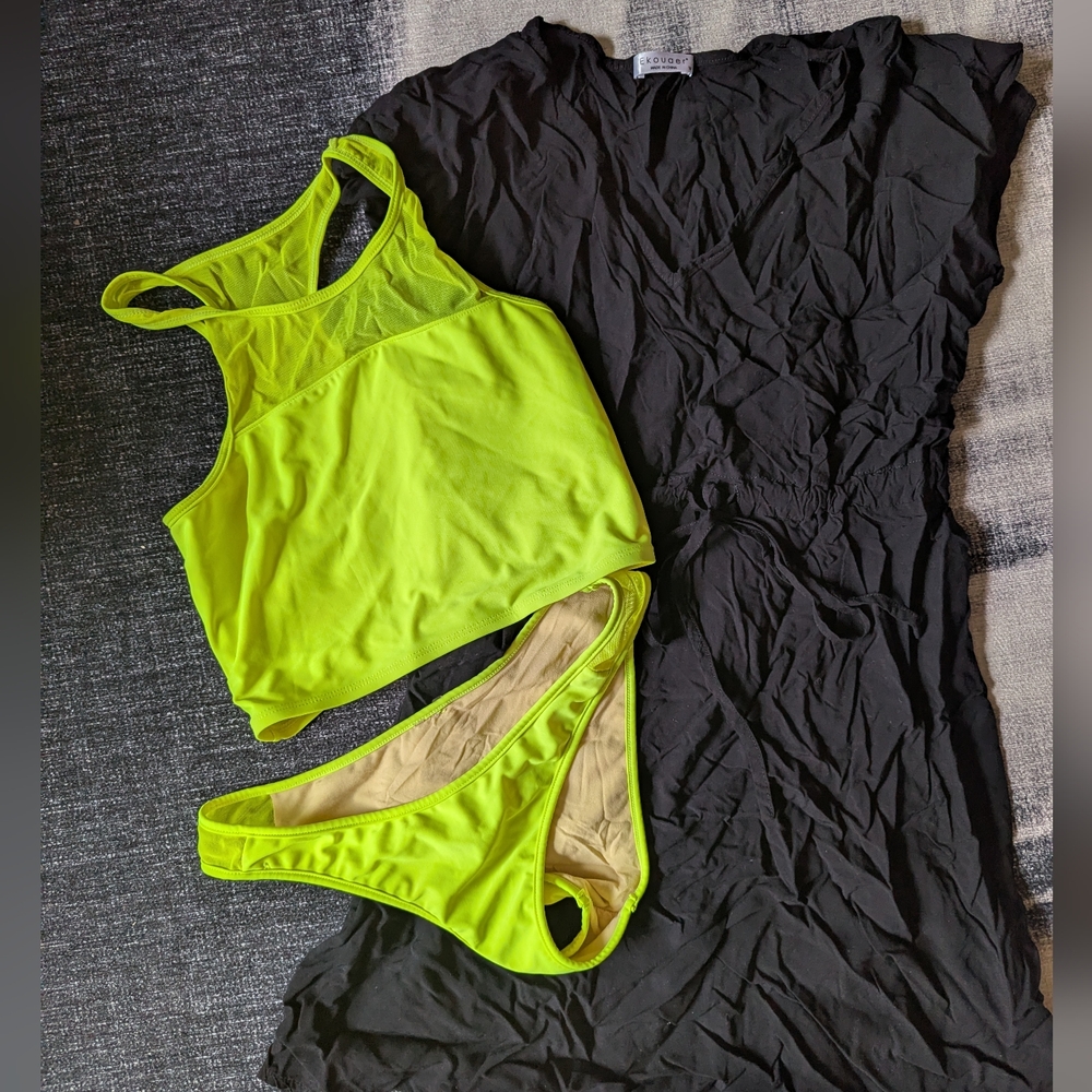 Sporty Bikini And Cover-up Set